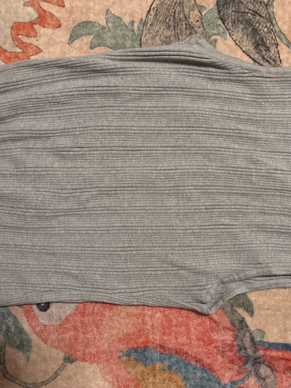 Gray Ribbed Sweater Tank Top - Picture 2 of 2